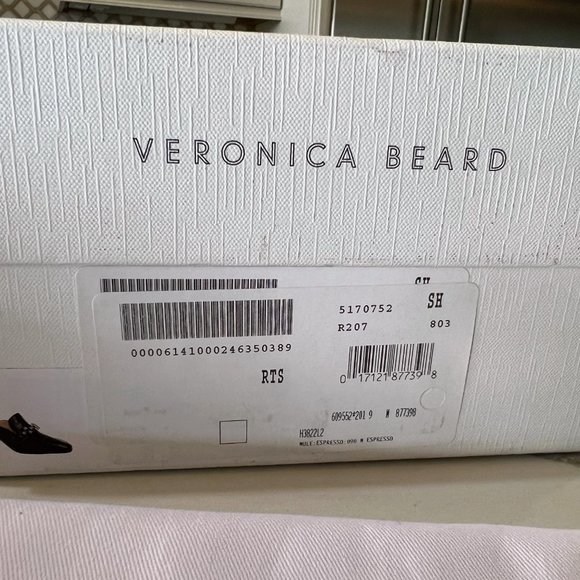 Veronica Beard Bera Chain Loafer Mule in Espresso 9 - Picture 8 of 9